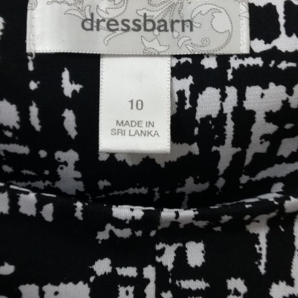 DressBarn patterned dress - black/white - Picture 4 of 4